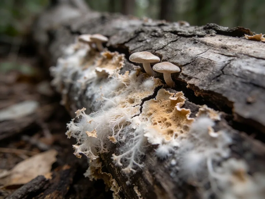 Wood-rotting Fungus (Credit: Perplexity)